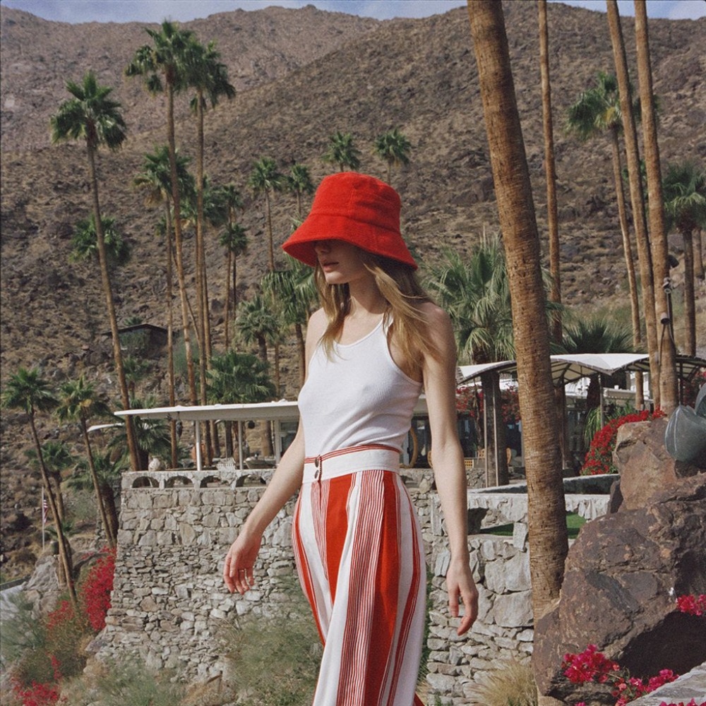 Lack of Color Wave cherry Terry Bucket Hat NWT